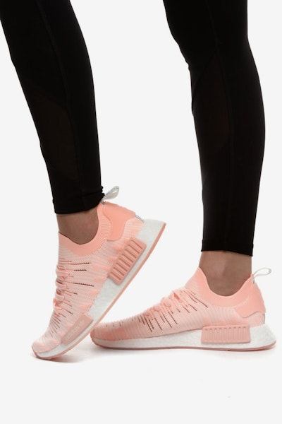 Adidas NMD R1 STLT PRIMEKNIT SHOES Clear Orange/White