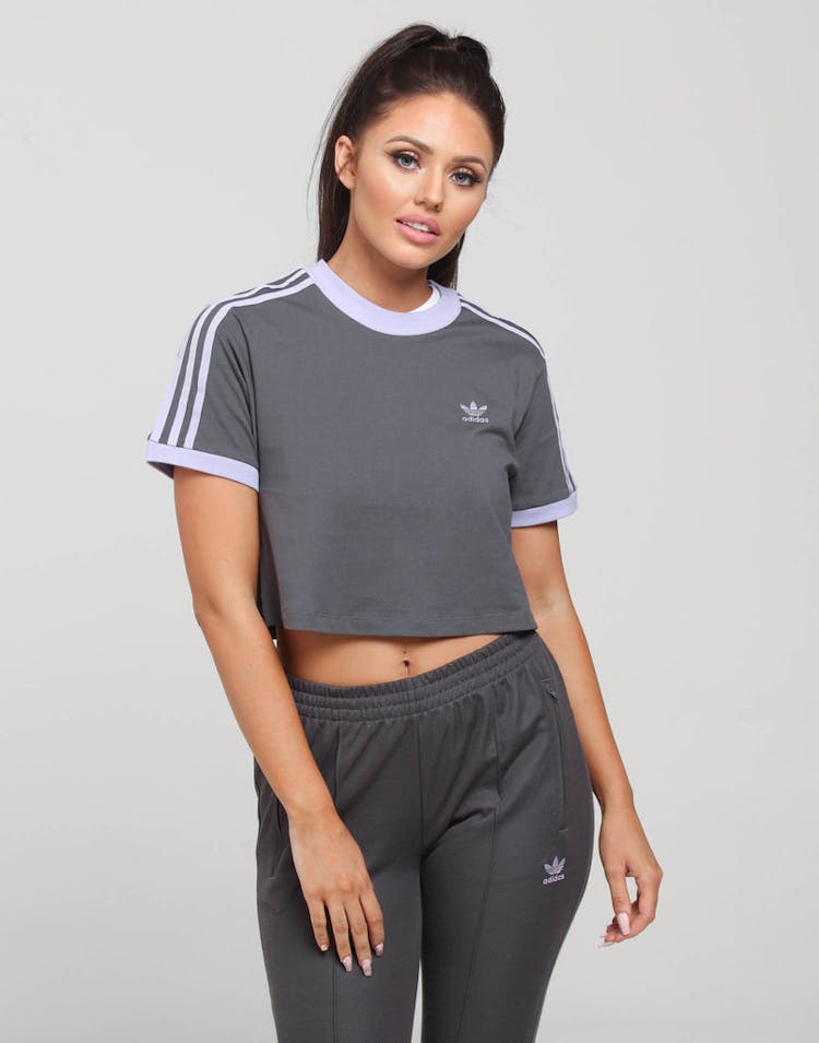 Adidas Women's Cropped Tee Grey