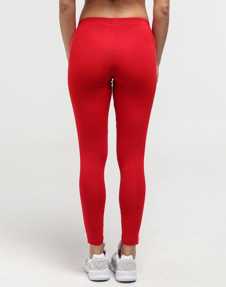 Adidas Women's 3 Stripe Tights Scarlet