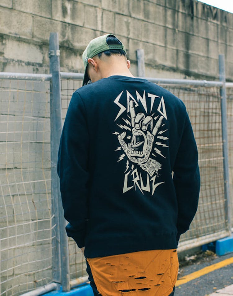 Rock Hand Crew Black