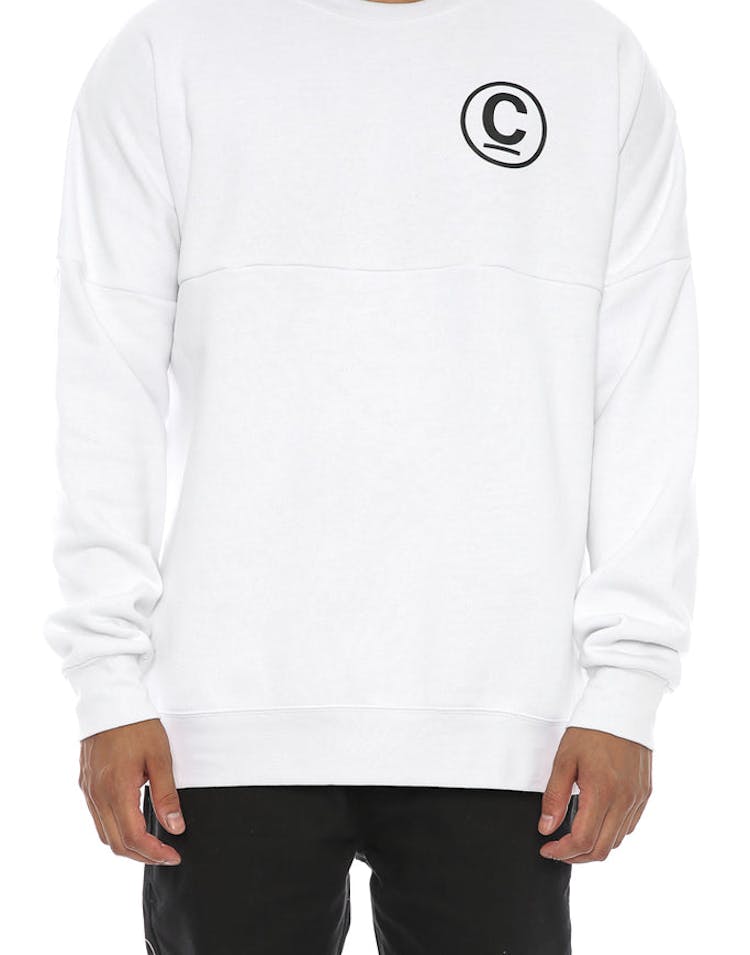 Thomas Crown Dolman Crew White