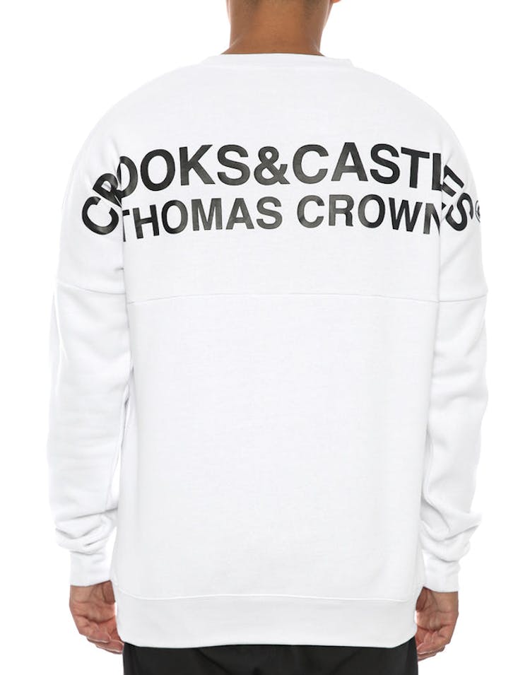 Thomas Crown Dolman Crew White