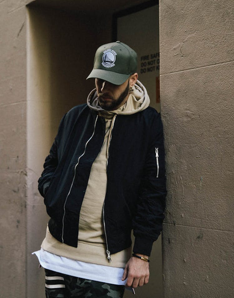 Lifted Anchors Bird Bomber Jacket Black