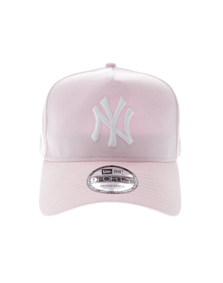 New Era Yankees 9FORTY A-Frame Washed Snapback Pink/white