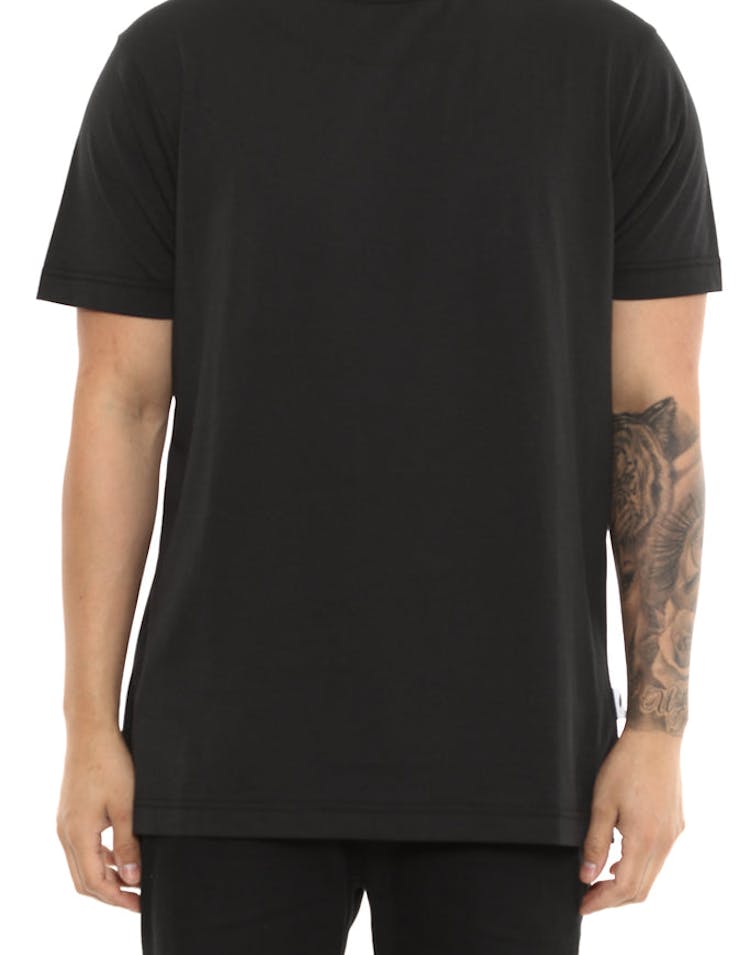 Publish Short Sleeve Plain Tee Black