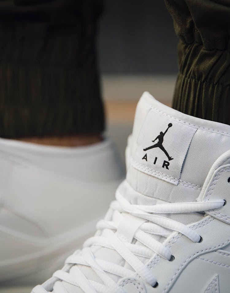 Jordan Air Jordan 1 Mid White/white