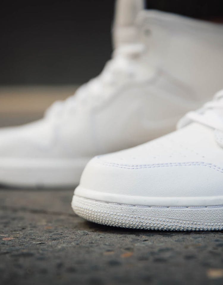 Jordan Air Jordan 1 Mid White/white