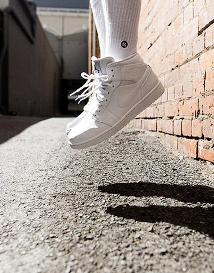 Jordan Air Jordan 1 Mid White/white