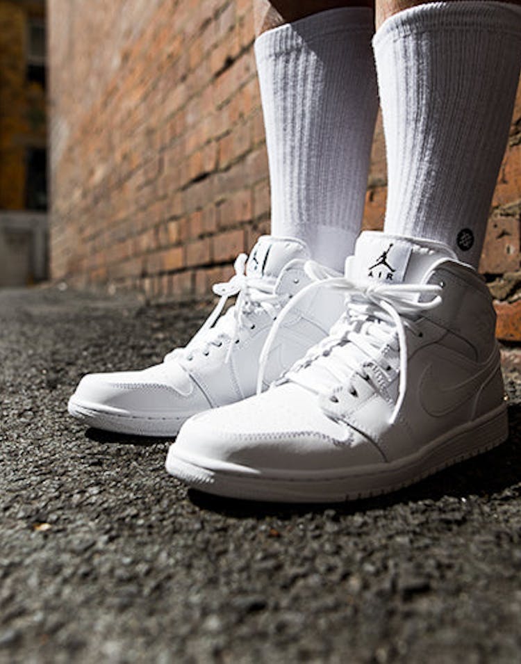 Jordan Air Jordan 1 Mid White/white
