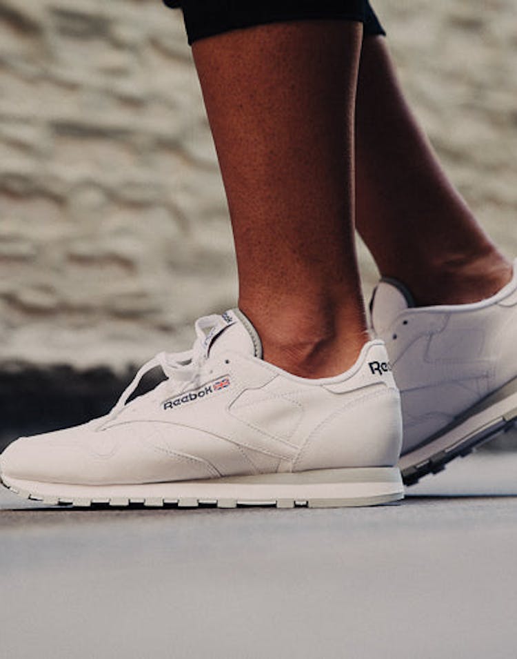 Classic Leather White/grey