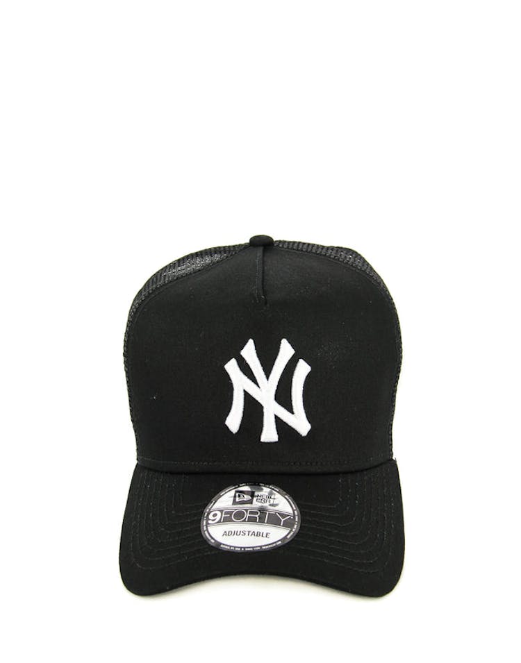 New Era Yankees 9FORTY A-Frame Trucker Black/white