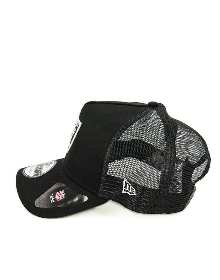 New Era Raiders 9FORTY A-Frame Trucker Black/white