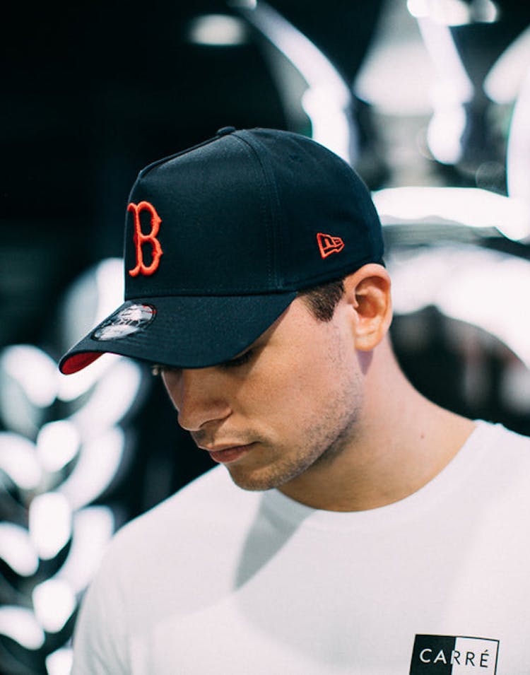 New Era Red Sox 9FORTY A-Frame Snapback Navy/scarlet