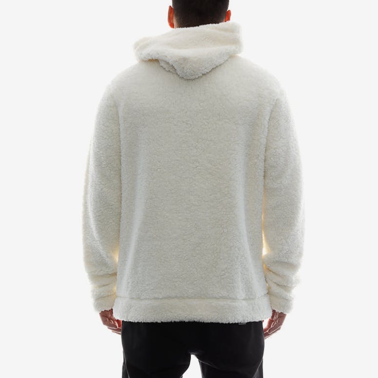10 Deep Sherpa Fleece Hood Off White