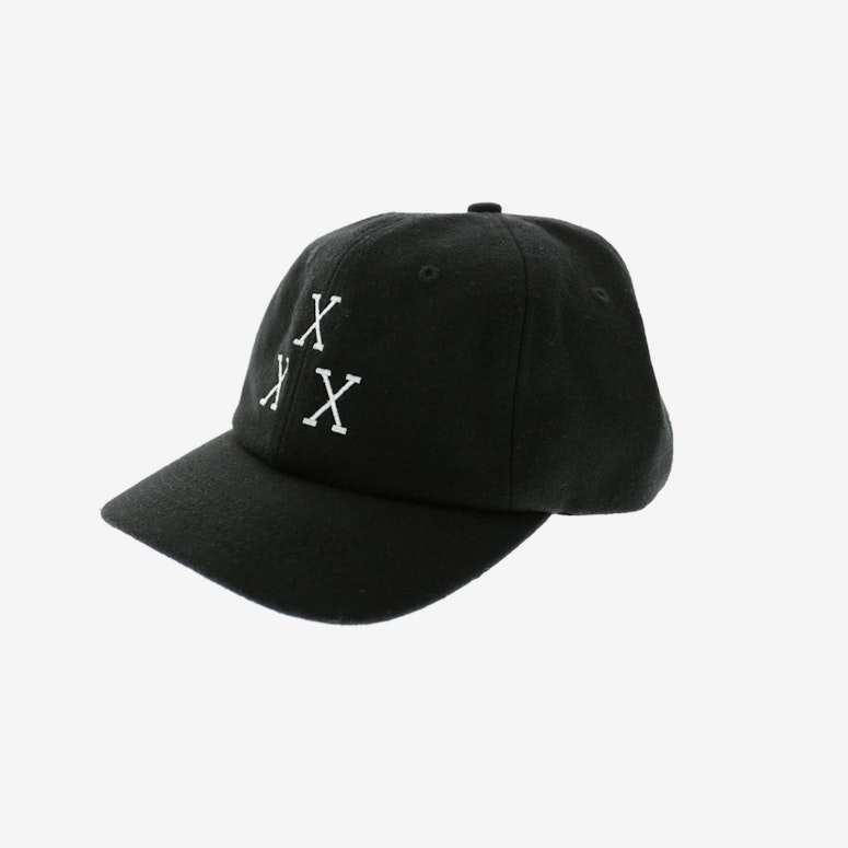 3 Strikes Flannel Strapback Black