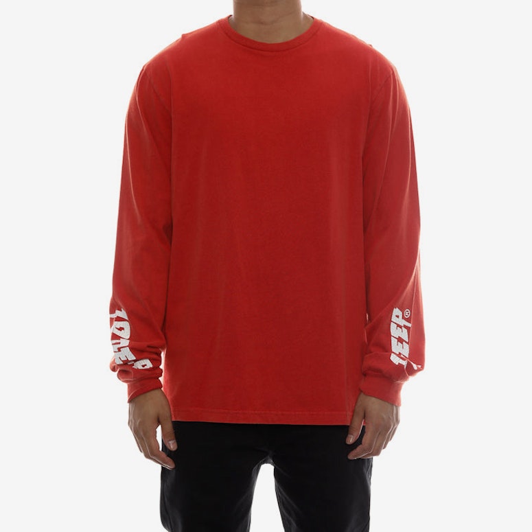 10 Deep Sound & Fury Vintage Long Sleeve Tee Red