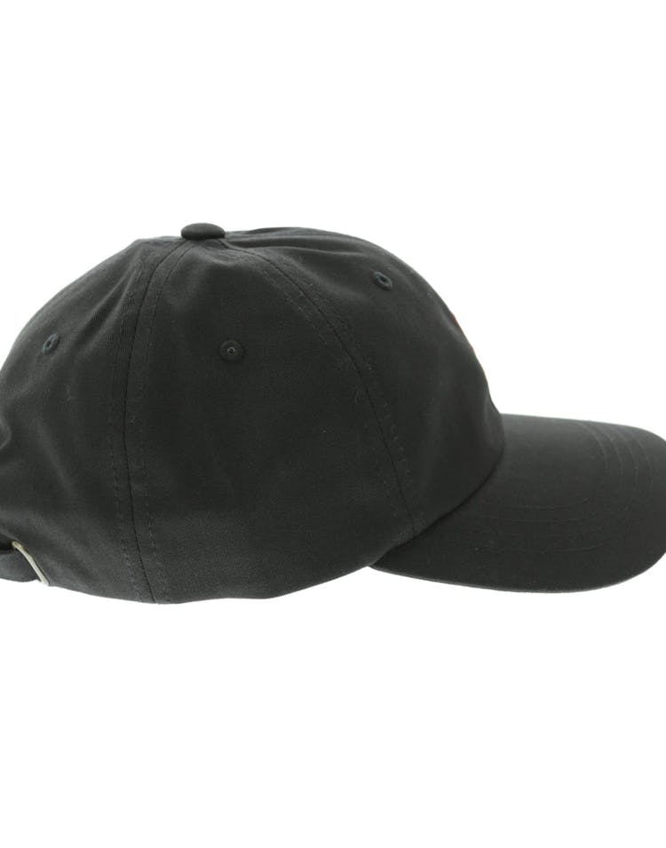 Huf Script Curved 6 Panel Strapback Black