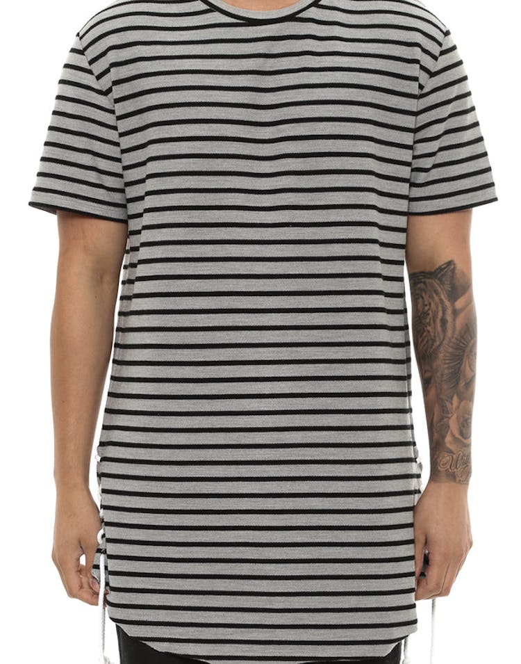 Saint Morta SM Division Rope Tee Grey Heather/black