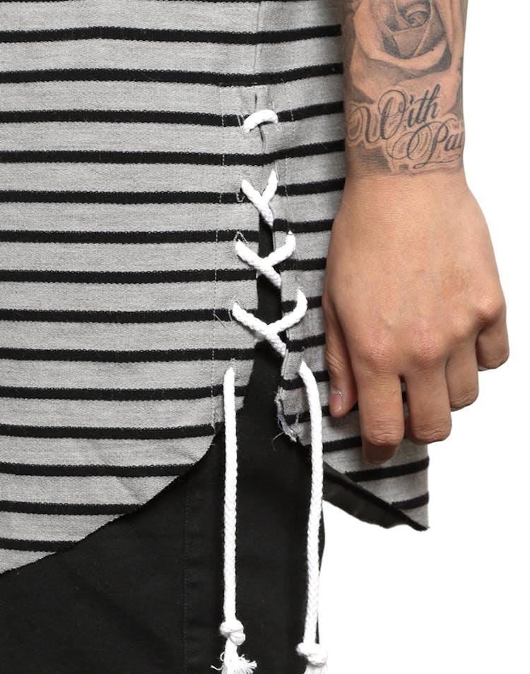Saint Morta SM Division Rope Tee Grey Heather/black