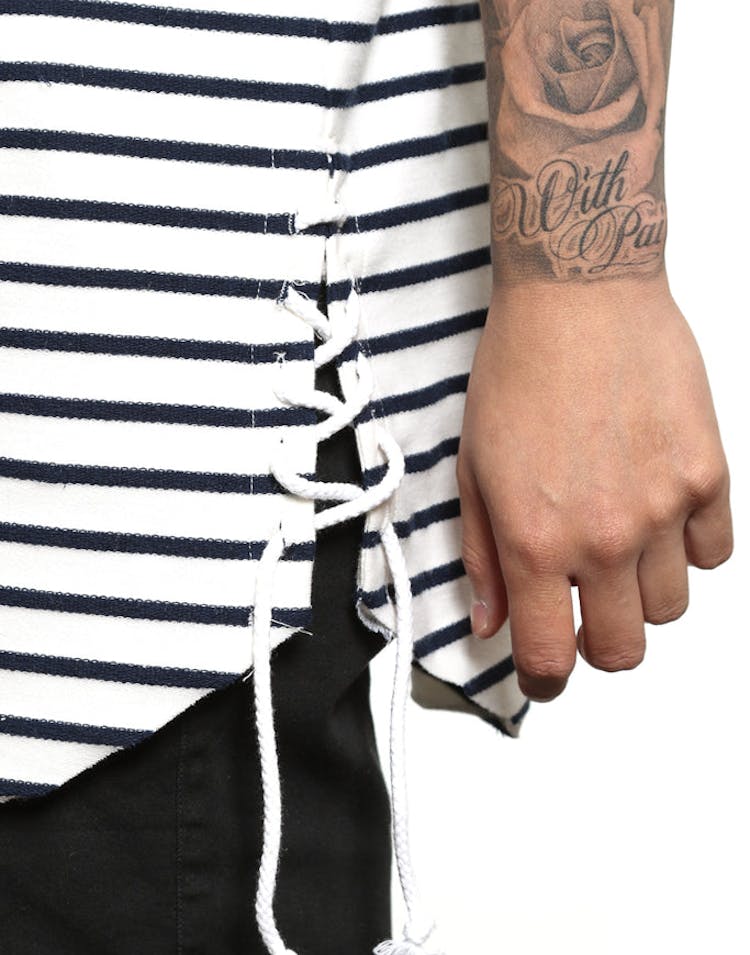 Saint Morta SM Division Rope Tee White/navy
