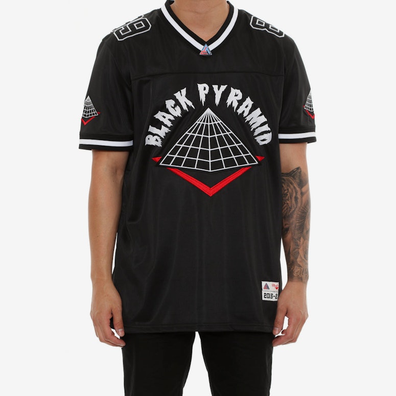 Black Pyramid Home Team Football Jersey Black