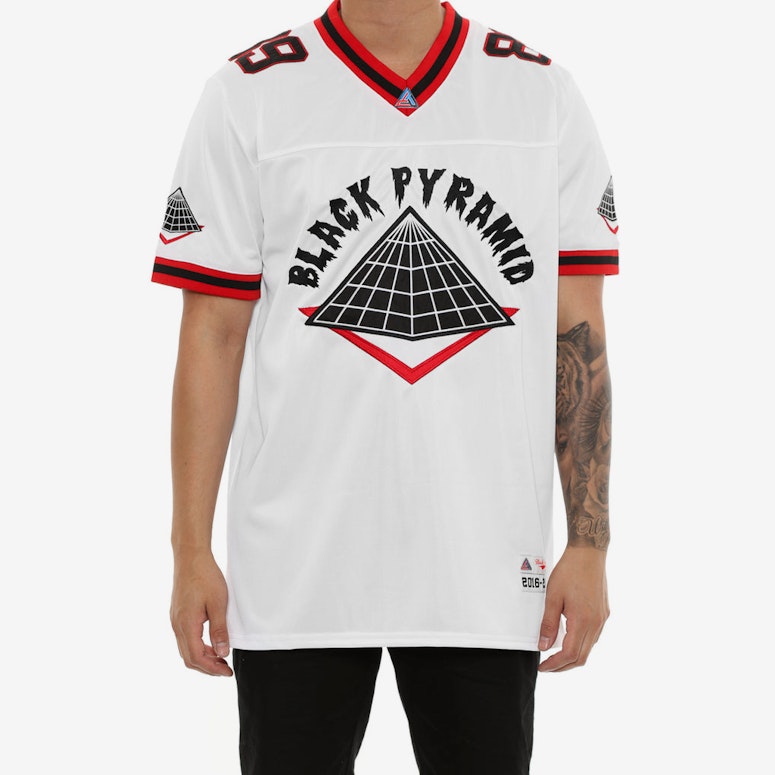Black Pyramid Home Team Football Jersey White