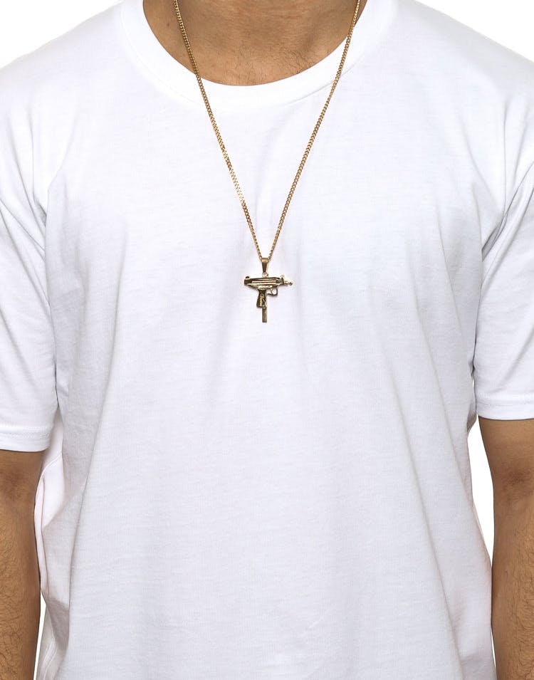Veritas Uzi Pendant Chain Gold