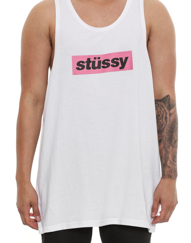 Stussy Sheer Tank White