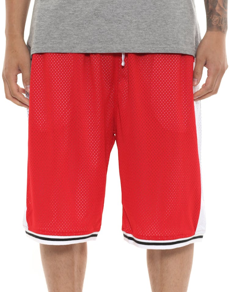 Crooks & Castles Tribal Basketball Shorts Red