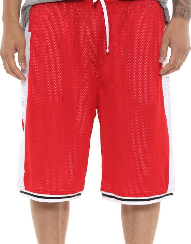 Crooks & Castles Tribal Basketball Shorts Red