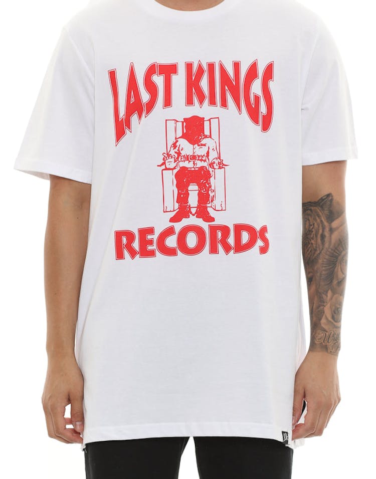 Last Kings Records Tee White