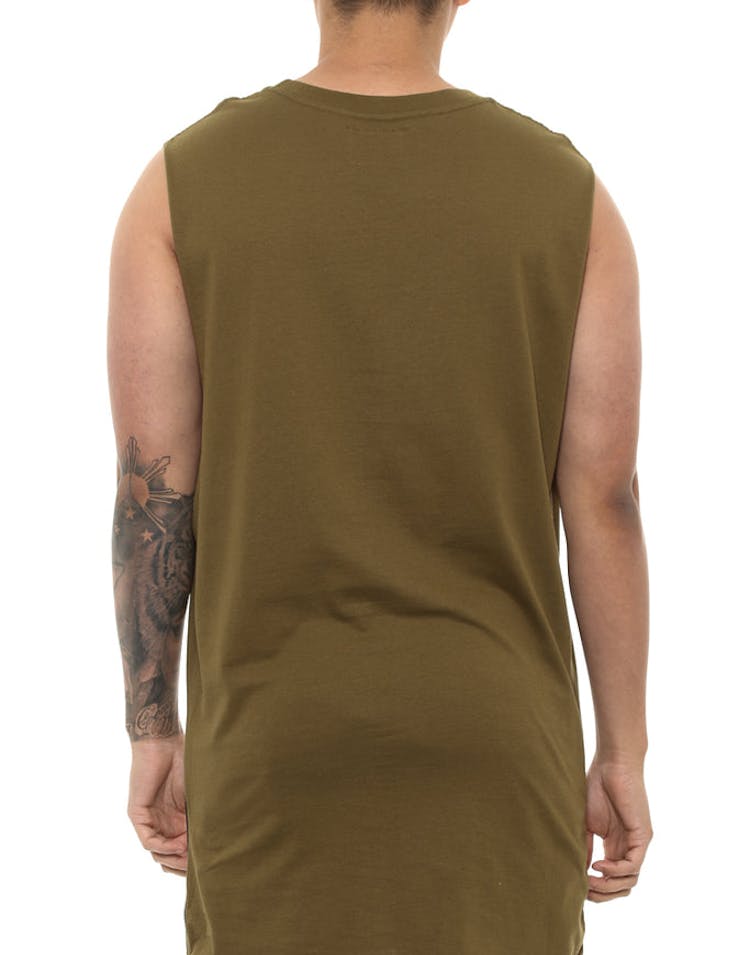 Carré incline Capone 2 Muscle Tee Olive