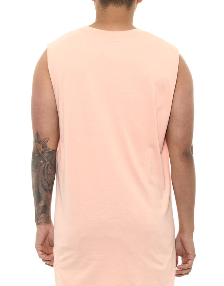 Carré incline Capone 2 Muscle Tee Peach