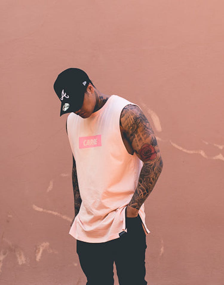 Carré incline Capone 2 Muscle Tee Peach