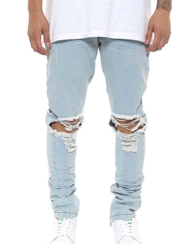 Other UK Clothing Limited Blownout Denim Blue