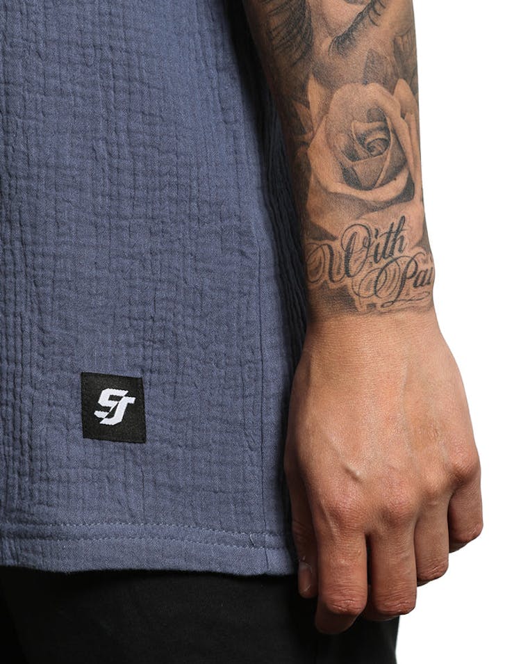 Shaun Johnson The Structured Tee Navy