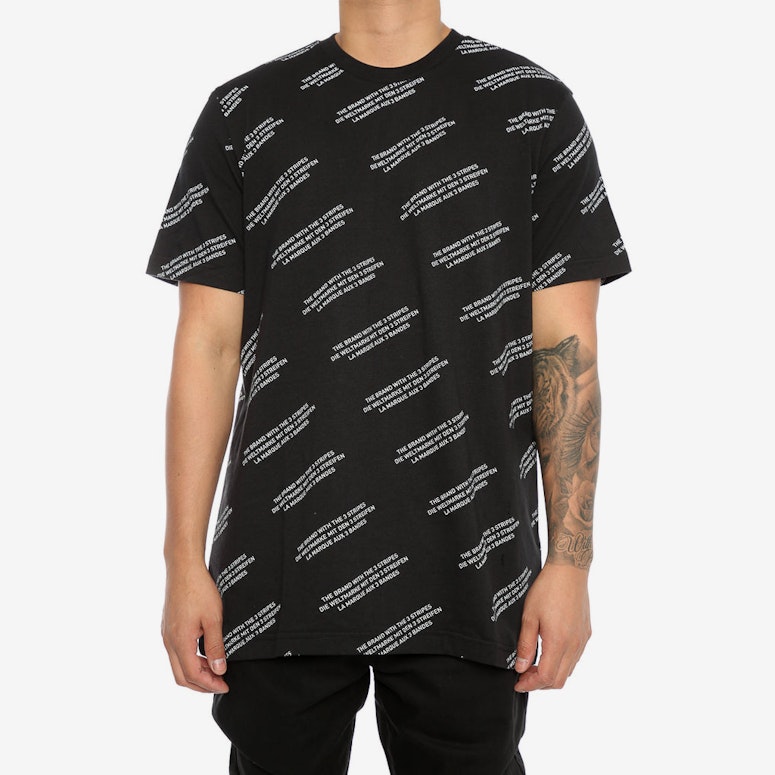 Adidas Originals ALLOVER PRINT WORD TEE Black