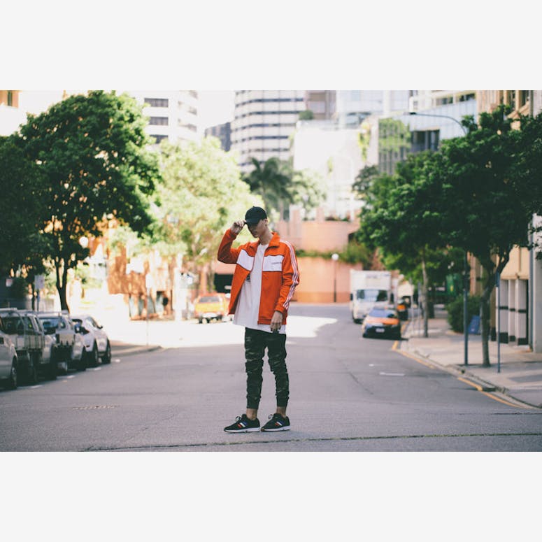 Adidas Originals BLOCK TRACK JACKET Red