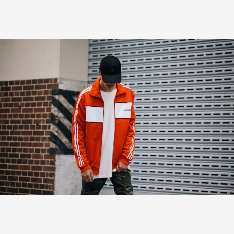 Adidas Originals BLOCK TRACK JACKET Red