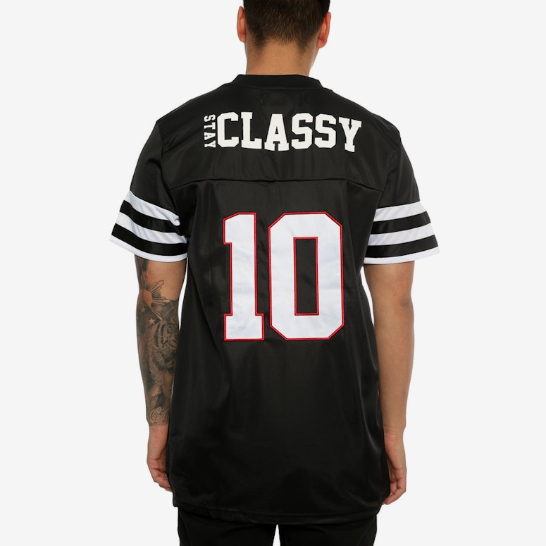 Black Pyramid Stay Classy Football Tee Black