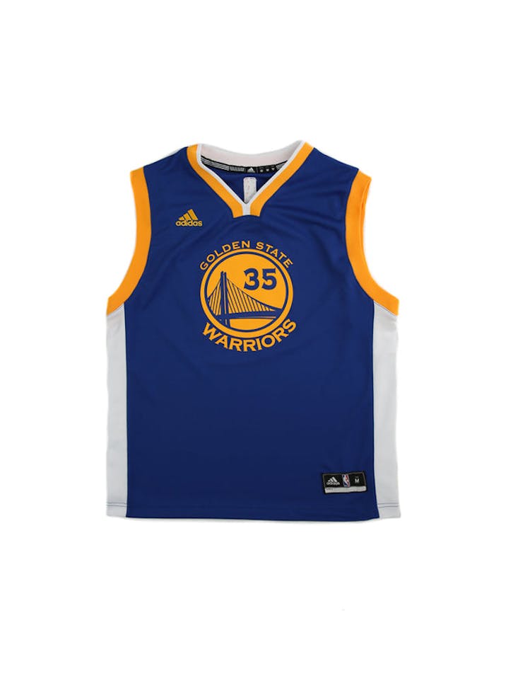 Adidas Performance NBA Golden State Warriors Kevin Durant Youth Jersey '35' Blue