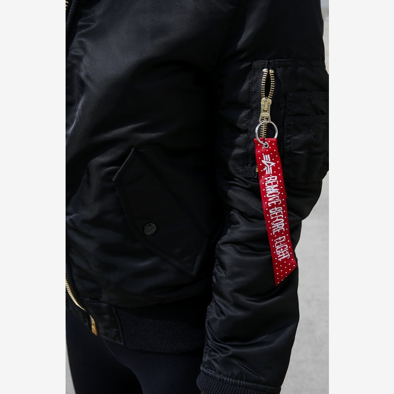 Alpha Industries Women's MA-1 Slim Flight Jacket Black
