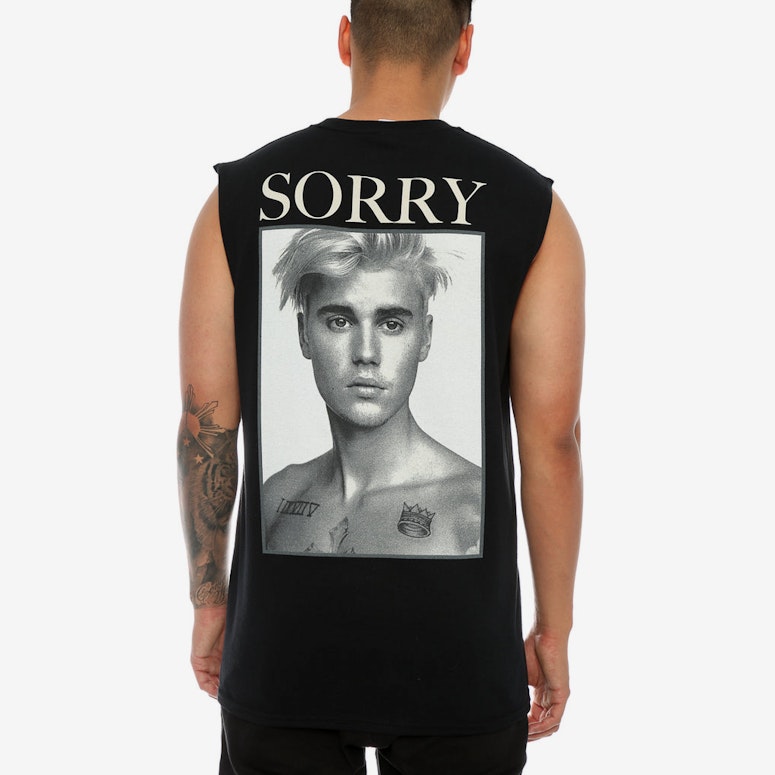 Justin Bieber Purpose Tour Sorry Muscle Tee Black