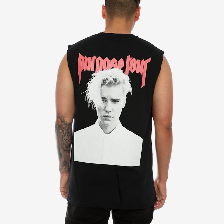 Justin Bieber Purpose Tour Forever Muscle Tee Black
