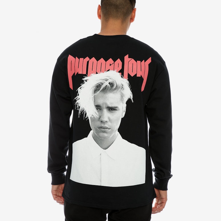 Justin Bieber Purpose Tour Sorry Long Sleeve Tee Black