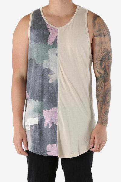 Civil Regime Lost Cause Split Drop Tank Natural/Floral