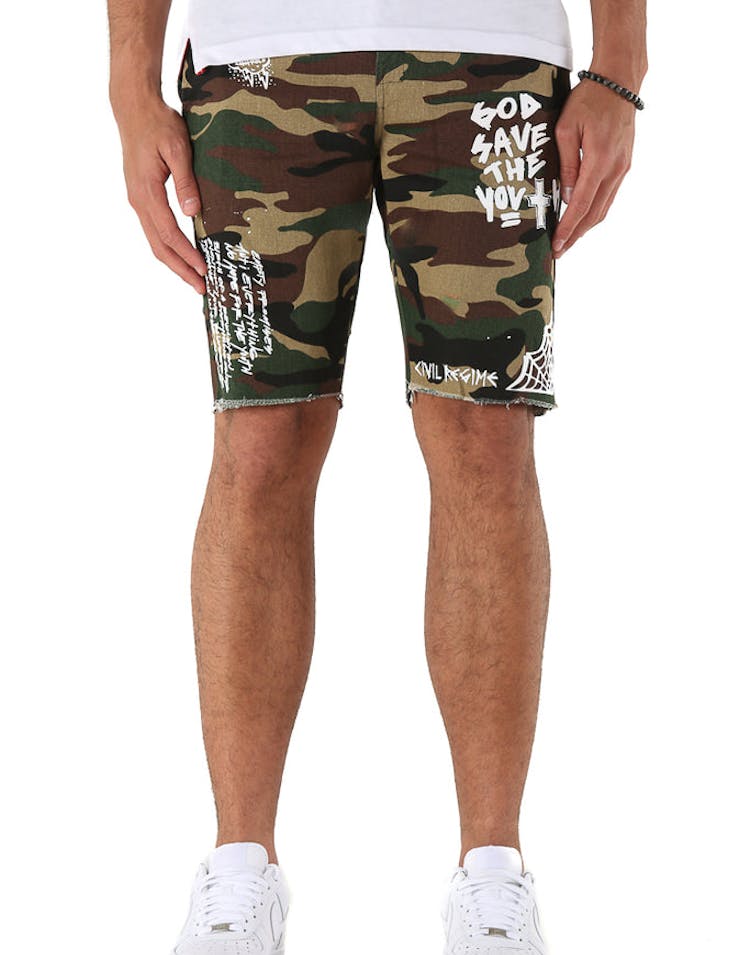 Civil Regime Lost Youth Chino Shorts Camo