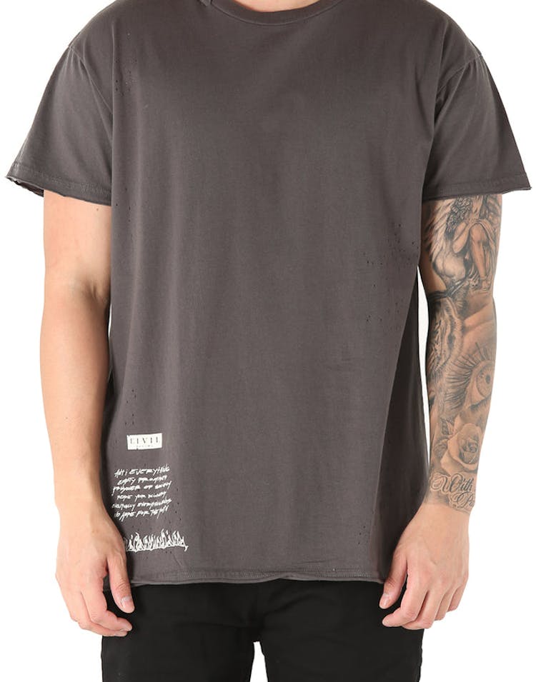 Civil Regime Abandoned Thrashed Tee Matte Black