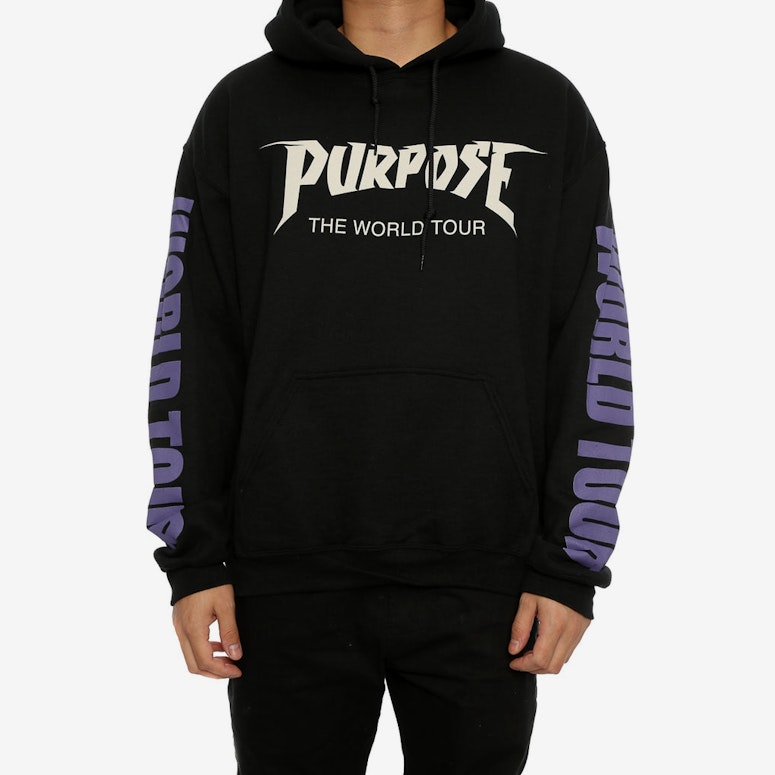 Justin Bieber World Tour Hoodie Black