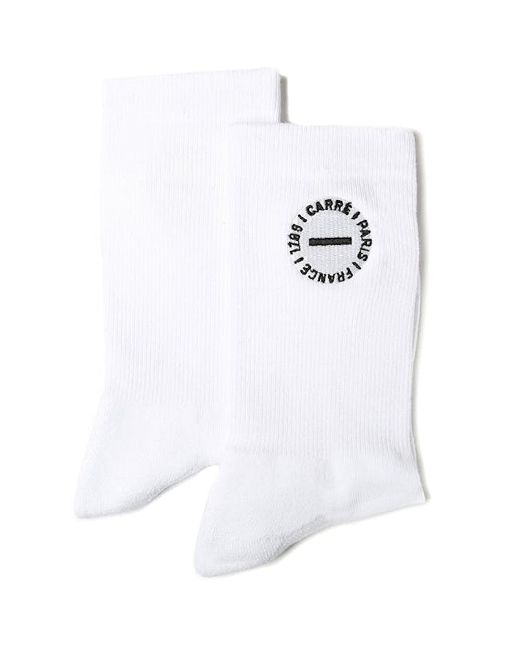 Carré Turn Sock White